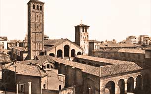old photo Basilica di Sant’Ambrogio