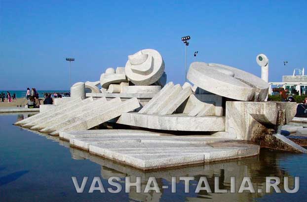 фонтан Cascella пескара италия